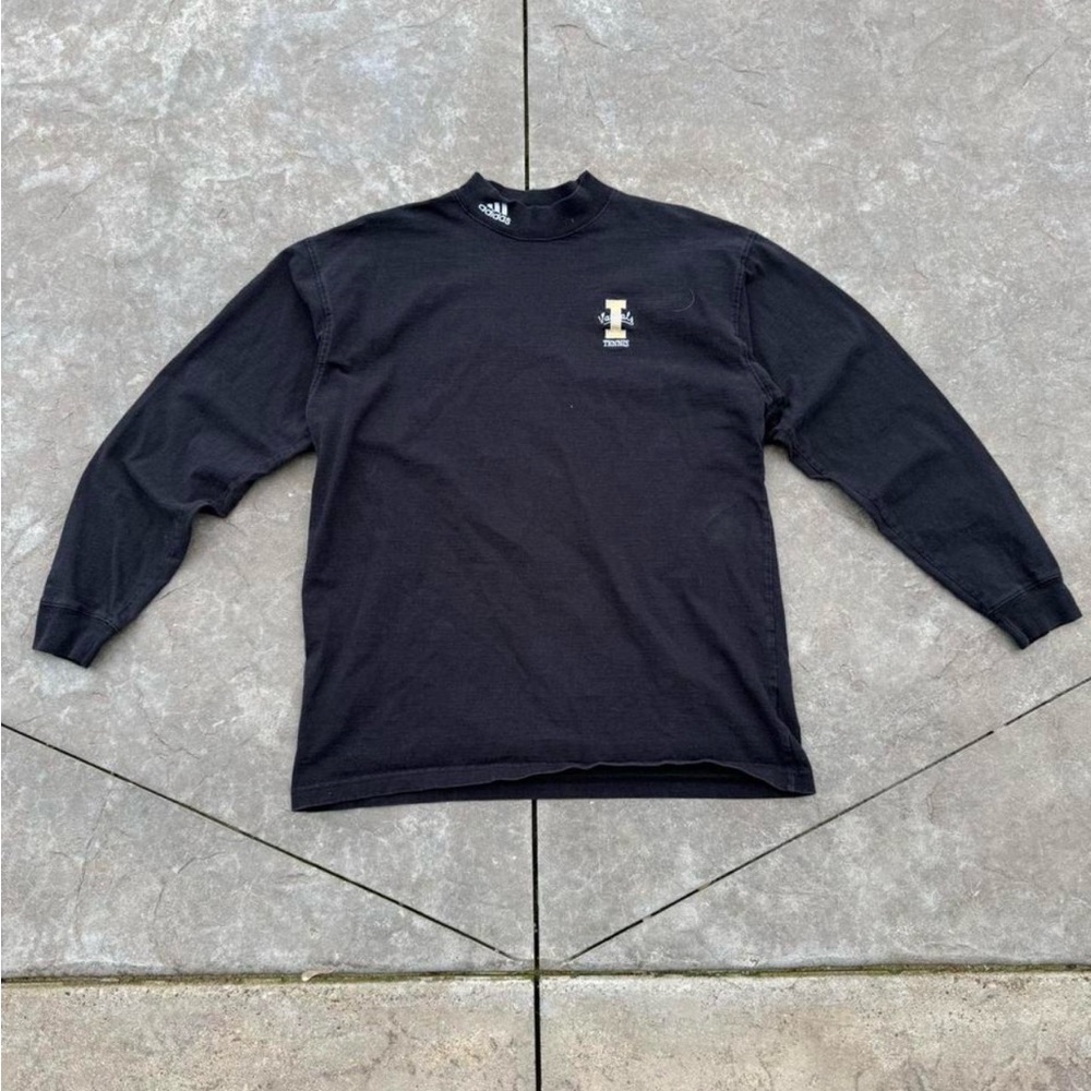 Vintage Adidas Idaho Vandals long sleeve shirt mock neck black Large